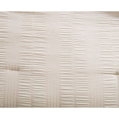 Kate Aurora Modern Accents Jodi Ruffled Embossed 3 Piece Comforter and Pillow Shams Set , Gray