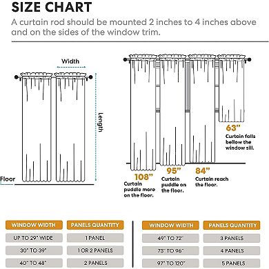 Kate Aurora 2 Piece Halloween Spooky Harvest Themed Pumpkin Spice Rod Pocket Sheer Curtain Panels