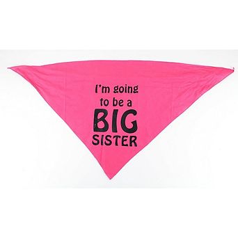 Midlee I'm Going To Be A Big Sister Dog Bandana