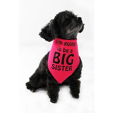 Midlee I'm Going To Be A Big Sister Dog Bandana