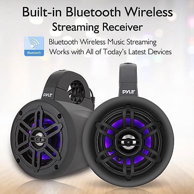 Pyle Waterproof Marine Wakeboard Tower Speakers -