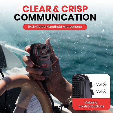 Pyle Marine Bluetooth Receiver Speaker Kit -