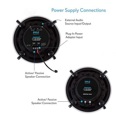 Pyle Ceiling and Wall Mount Speaker - Wireless