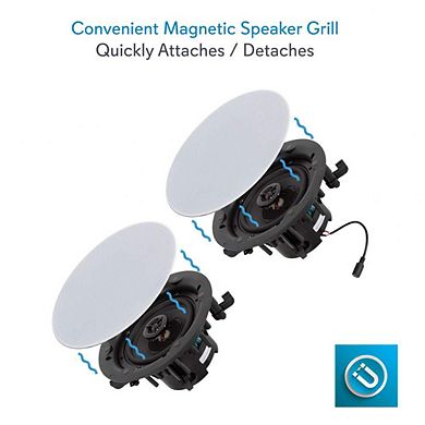 Pyle Ceiling and Wall Mount Speaker - Wireless