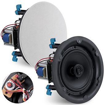 Pyle Ceiling and Wall Mount Speaker-8” 2-Way 70V