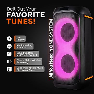 Pyle Compact Bluetooth PA Party Speaker System