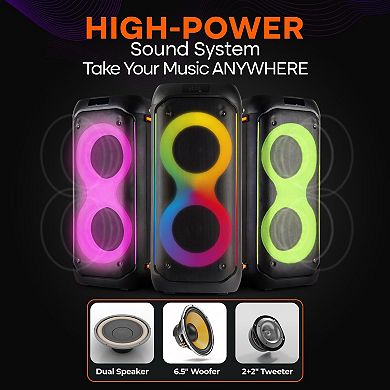 Pyle Compact Bluetooth PA Party Speaker System