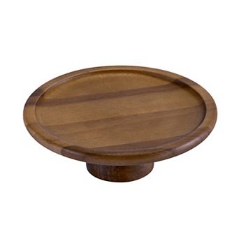 Cake Stand - Natural Acacia Base