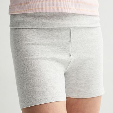 Girls 6-20 SO® Short Foldover Bike Shorts in Regular & Plus Size