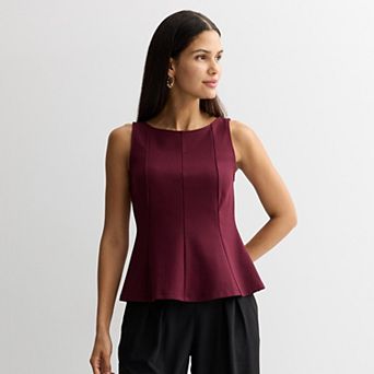 Women's Nine West Boatneck Pointe Top