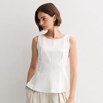 Women's Nine West Boatneck Pointe Top