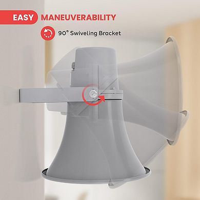 Pyle Indoor Outdoor PA Horn Speaker - 9.7 Inch