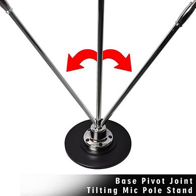 Pyle Retro Microphone Dynamic Vocal Mic, Vintage Style, Adjustable Stand, XLR Cable, Silver