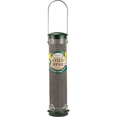 Aspects Spruce Medium Quick Clean Nyjer Mesh Thistle Tube Bird Feeder - 1.25 Quart