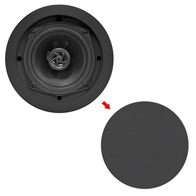 Pyle 5.25" 2-Way Ceiling/Wall Speakers Pair 150W Flush Mount (PDIC51RDBK)