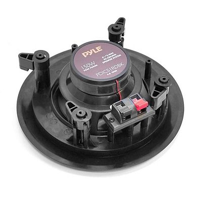 Pyle 5.25" 2-Way Ceiling/Wall Speakers Pair 150W Flush Mount (PDIC51RDBK)