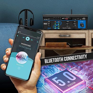 Pyle Home Audio Power Amplifier System 2X75W