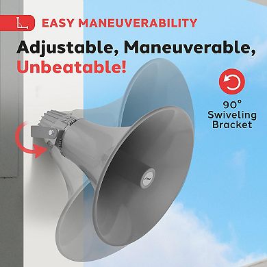 Pyle 80W Outdoor PA Horn Speaker with Aluminum