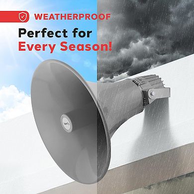 Pyle 80W Outdoor PA Horn Speaker with Aluminum