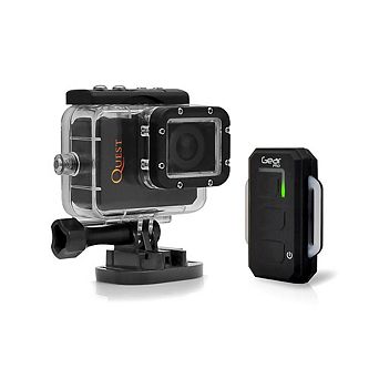 Sound Around Gear Pro Quest Wi-Fi Action Camera, 1080P, 16MP, Waterproof, Remote, Black