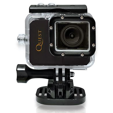 Sound Around Gear Pro Quest Wi-Fi Action Camera, 1080P, 16MP, Waterproof, Remote, Black