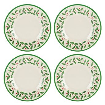 Lenox 4 pc Holiday Melamine Accent Plate Set