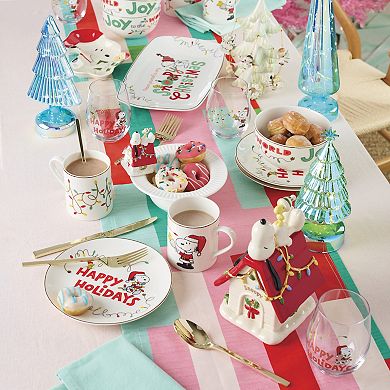 Lenox Peanuts Snoopy 4-pc. Christmas Glass Tumbler Set