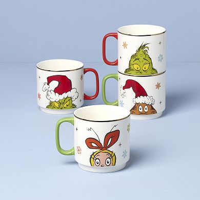Lenox Merry Grinchmas 4-pc. Stackable Mug Set