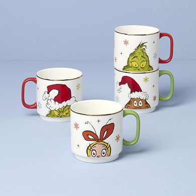 Lenox Merry Grinchmas 4-pc. Stackable Mug Set