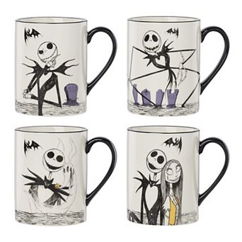 Lenox Disney's The Nightmare Before Christmas 4 pc Mug Set