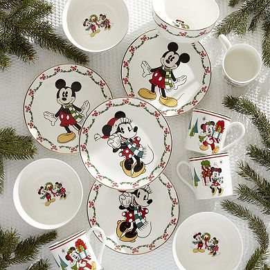 Lenox Disney's Mickey Mouse & Minnie Mouse 12-pc. Holiday Dessert Set