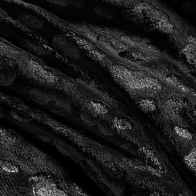 Juicy Couture Embossed Leopard Print Reversible Comforter Set