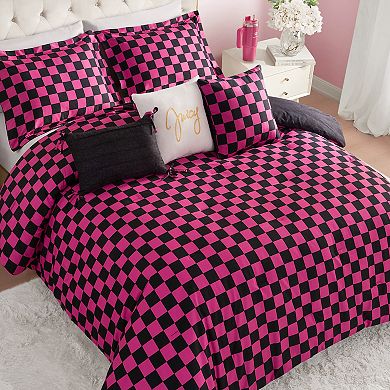 Juicy Couture Checkerboard Reversible Comforter Set