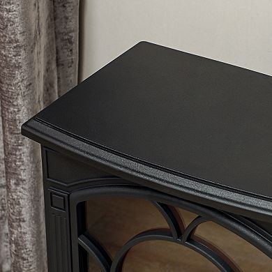 LOVMOR Free Standing Electric Fireplace Stove Fire Place Heater Realistic Flame Effect Overhea