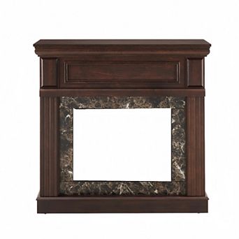 LOVMOR Only Mantel Not Included Fireplace Cherry