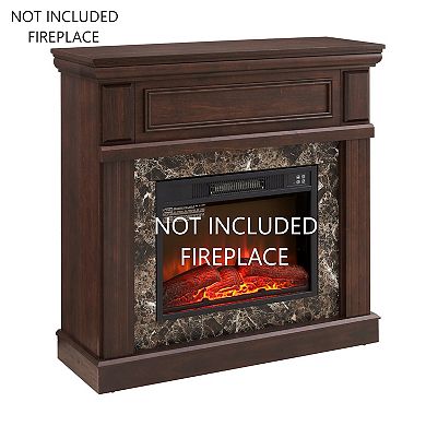 LOVMOR Only Mantel Not Included Fireplace Cherry