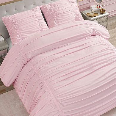 Juicy Couture Ribbon Ruched Comforter Set