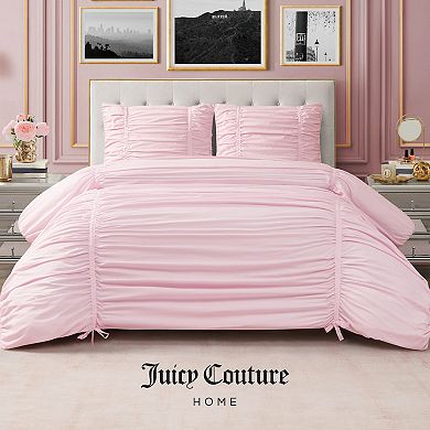 Juicy Couture Ribbon Ruched Comforter Set