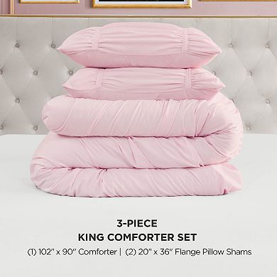 Juicy Couture Ribbon Ruched Comforter Set
