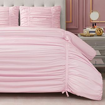 Juicy Couture Ribbon Ruched Comforter Set