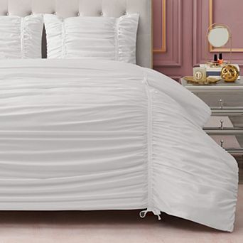 Juicy Couture Ribbon Ruched Comforter Set