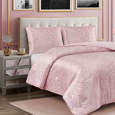 Juicy Couture Zebra Jacquard Comforter Set