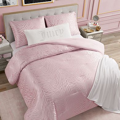Juicy Couture Zebra Jacquard Comforter Set