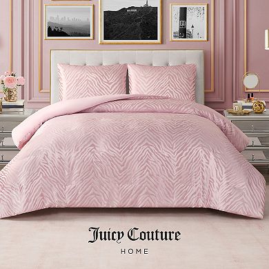 Juicy Couture Zebra Jacquard Comforter Set