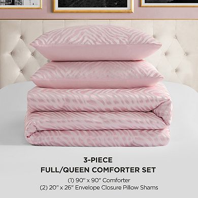 Juicy Couture Zebra Jacquard Comforter Set