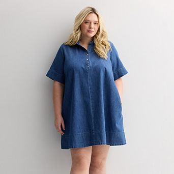 Plus Size Sonoma Goods For Life® Denim Swing Dress