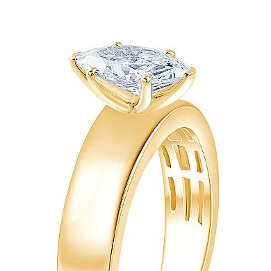 Brilliant Love 10k Gold 3/4 Carat T.W. Lab Grown Diamond Marquise Solitaire Ring