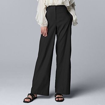 Women's Simply Vera Vera Wang Luxe Twill Wide Leg Pants