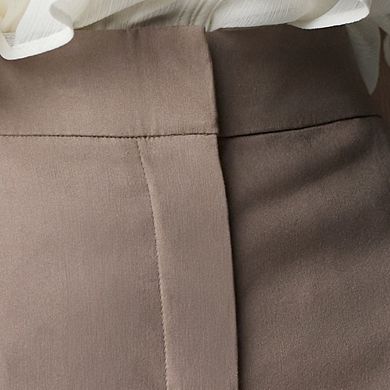 Petite Simply Vera Vera Wang Luxe Twill Wide Leg Pants