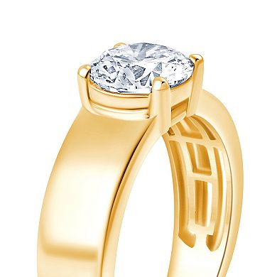 Brilliant Love 10k Gold 1 1/2 Carat T.W. Lab Grown Diamond Round Solitaire Ring